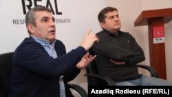 Натиг Джафарли (на переднем плане) и Эркин Гадирли