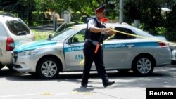 Алматы шаарында коопсуздук чаралары күчөтүлдү. 18-июль, 2016-жыл. 
