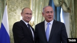 Russian President Vladimir Putin (left) meets with Israeli Prime Minister Benjamin Netanyahu in Moscow last year. 