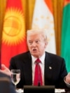 US President Donald Trump addresses the leaders of Kazakhstan, Kyrgyzstan, Tajikistan, Turkmenistan, and Uzbekistan for a Central Asia summit in Washington on November 6. 