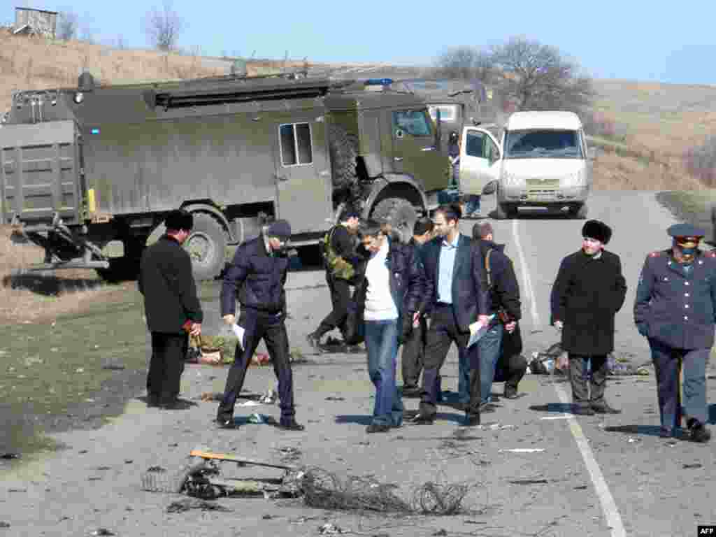 В Назрановском районе Ингушетии шесть человек погибли и двое ранены при взрыве фугаса