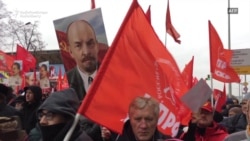 Communists In Moscow Mark Centenary Of Bolshevik Revolution