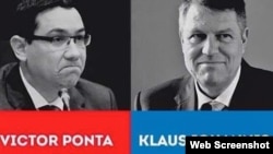 Victor Ponta și Klaus Iohannis