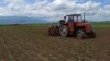 MACEDONIA - Farmer with a tractor