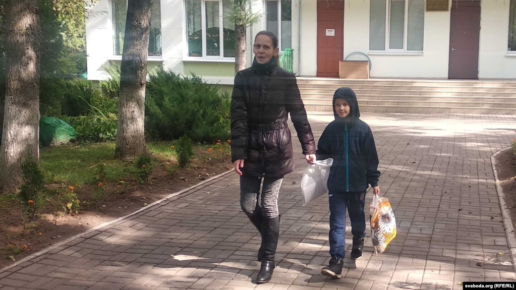 Belarusian activist Аlena Lazarchyk lost custody of her son when she was sent to prison for protesting the disputed 2020 presidential election.