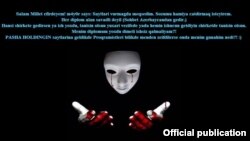 Paşa Holdinqin saytlarına belə müraicət yerləşdirilib