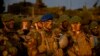 ბელგიელი ჯარისკაცები ნატოს სამხედრო წვრთნაზე "რკინის მგელი 2022", ლიეტუვა, 2022 წლის 26 ოქტომბერი