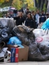 Kosovo- Prishtina covered in trash