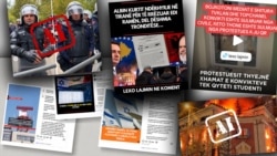 Disa nga titujt e mediave online dhe faqeve në rrjetet sociale lidhur me pretendime të ndryshme sa u përket protestave në Shqipëri.