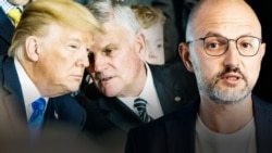 Дональд Трамп, Фрэнклін Грэм, Дзьмітры Гурневіч, каляж