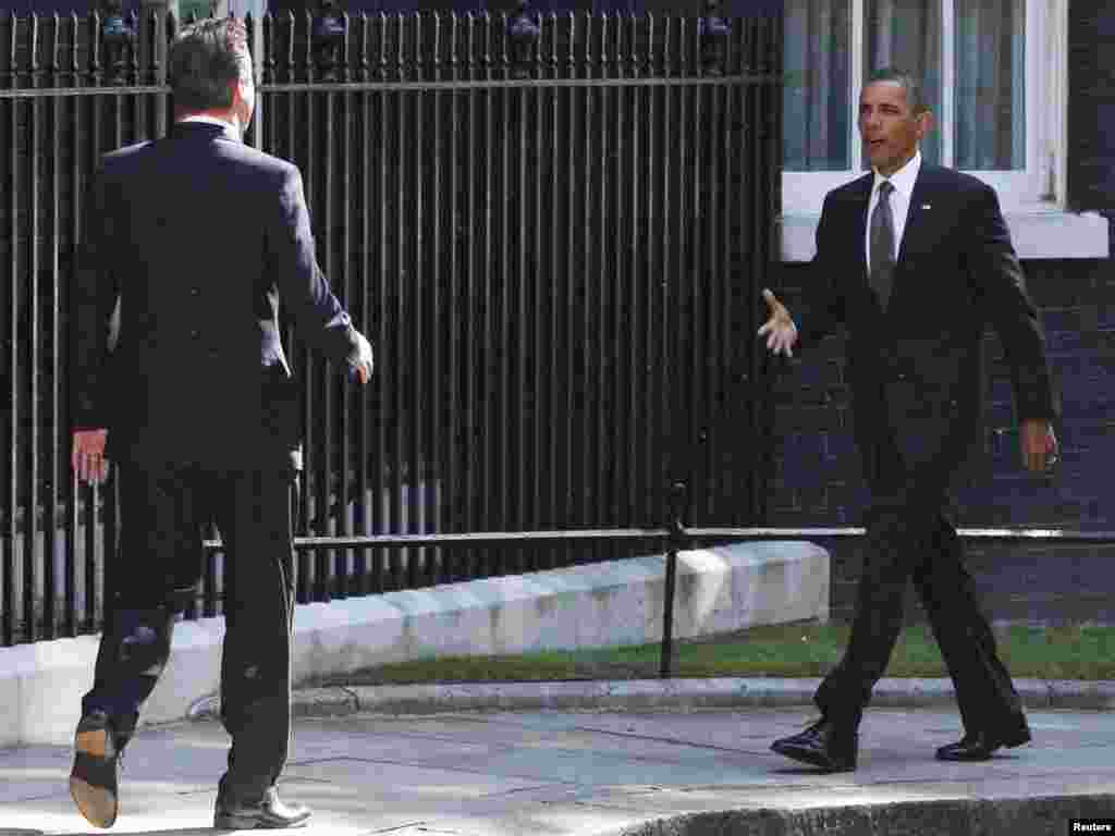 Velika Britanija - Predsjednik Obama i premijer David Cameron, London, 24.05.2011. Foto: Reuters / Phil Noble 