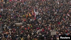 Акцыя салідарнасьці з Грэнляндыяй у Даніі 17 студзеня 2026 году