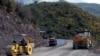 Armenia -- Workers refurbish a road in Syunik region in 2010.