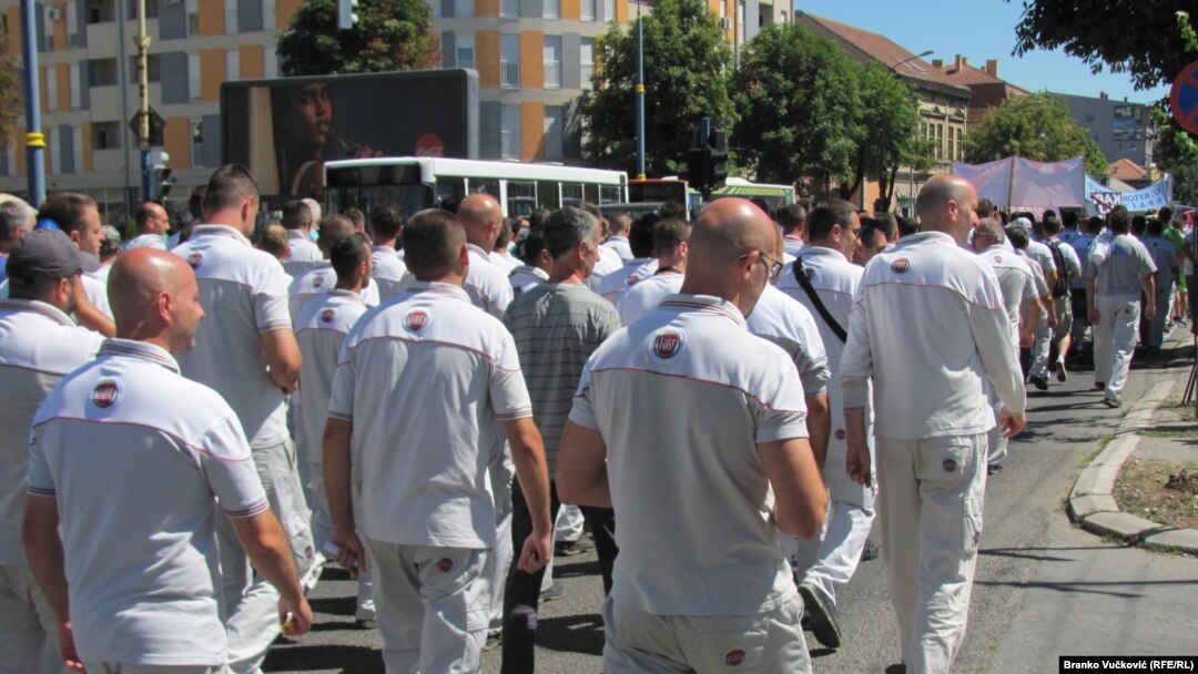 Radnici Fiata i danas u su na ulicama Kragujevca 