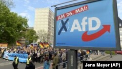 Marș în susținerea AfD 