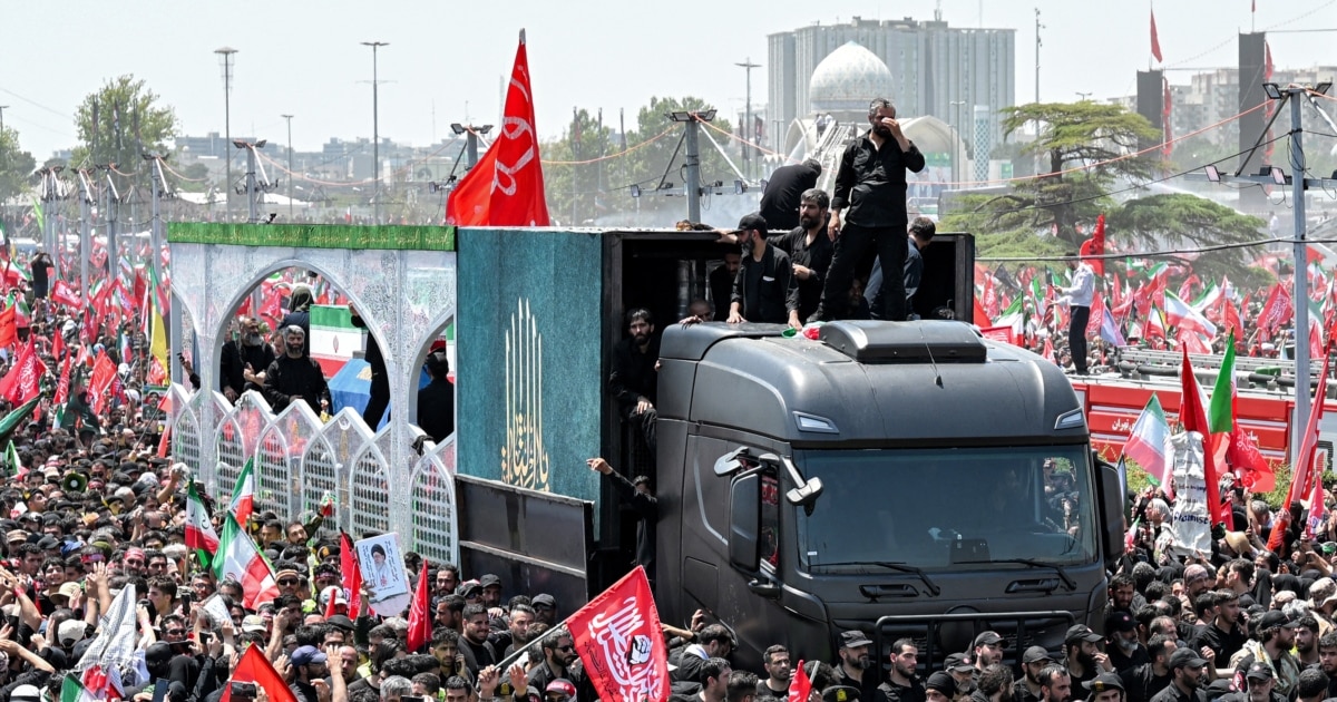 Trauerzug für Khamenei unter strengen Sicherheitsvorkehrungen und ...