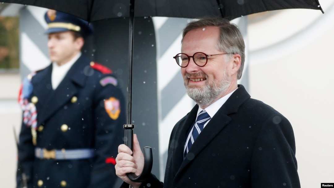Czech Prime Minister Petr Fiala (file photo)
