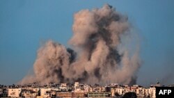 بمباران خان یونس توسط اسرائیل در روز پنجشنبه 