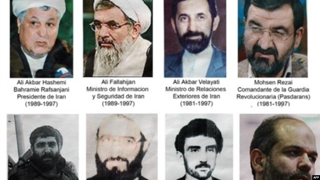 شماری از متهمان پرونده انفجار آمیا که ۸۵ کشته و حدود ۳۰۰ زخمی برجای گذاشته است.