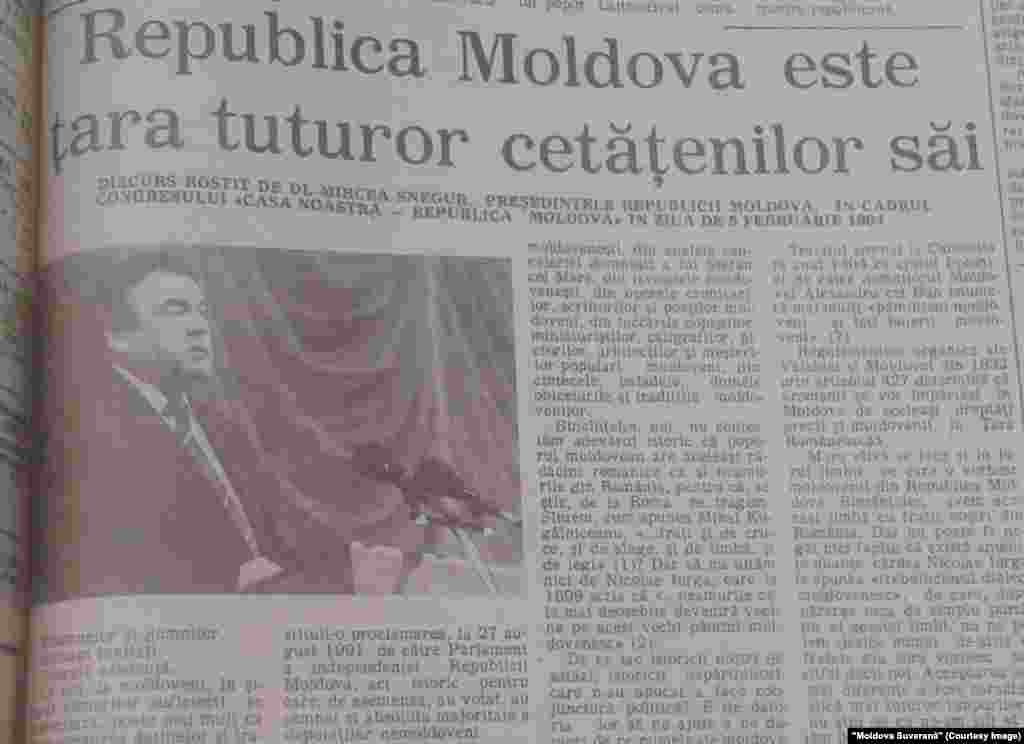 &quot;Moldova Suverană&quot;, 9 februarie 1994, Congresul &quot;Casa noastră - Republica Moldova&quot;