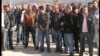 Macedonia - Protest of temporary employees in TEC Oslomej - Feb2014