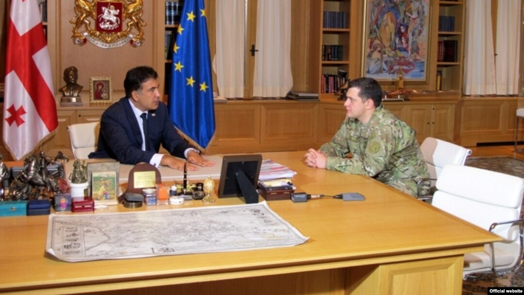 Михаил Саакашвили и Гиги Каландадзе, 2012 год