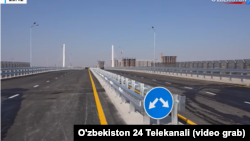 Мост, который возводится через реку Карадарья в Самарканде
