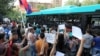 Armenia - Activists urge Yerevan residents to defy transport fare rises, 24Jul2013.