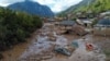 A drone shot shows the village of Donja Jablanica devastated by flash flooding and landslides in Jablanica, Bosnia-Herzegovina, on October 7.<br />
<br />
&nbsp;