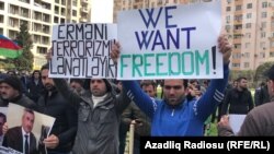 Митинг оппозиции в Баку