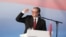 Predsednik Srbije Aleksandar Vučić na mitingu Srpske napredne stranke, 27. jun 2026. 