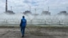 International Atomic Energy Agency (IAEA) experts visit the Zaporizhzhya nuclear power plant in June.