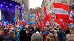 Austria's Far Right Holds Final Election Rally Amid Opposition Protests