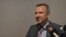 Robertas Šapronas în studioul Europei Libere la Chișinău