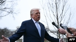 АҚШ президенті Дональд Трамп. Ақ үй ауласы, Вашингтон. 20 наурыз, 2026 жыл.