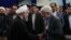 Iranian president Hassan Rouhani meeting with Mohammad Reza Aref and other reformists. Undated