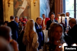 Президент США Дональд Трамп на вечері глав держав та урядів НАТО перед самітом НАТО в Гаазі, Нідерланди, 24 червня 2025 року