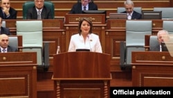 Kosovo's President Atifete Jahjaga has called on all political parties to respect the decision and "use this moment to restart political dialogue and restore normality to the country."