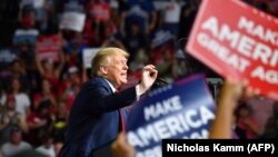 US President Donald Trump speaks during a campaign rally at the BOK Center on June 20, 2020 in Tulsa, Oklahoma. 