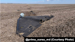 Дрон, які 17 сакавіка 2026 году заляцеў на тэрыторыю Малдовы