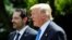 U.S. President Donald Trump (R) and Lebanese Prime Minister Saad Hariri hold a joint news conference after their meeting at the White House in Washington, July 25, 2017