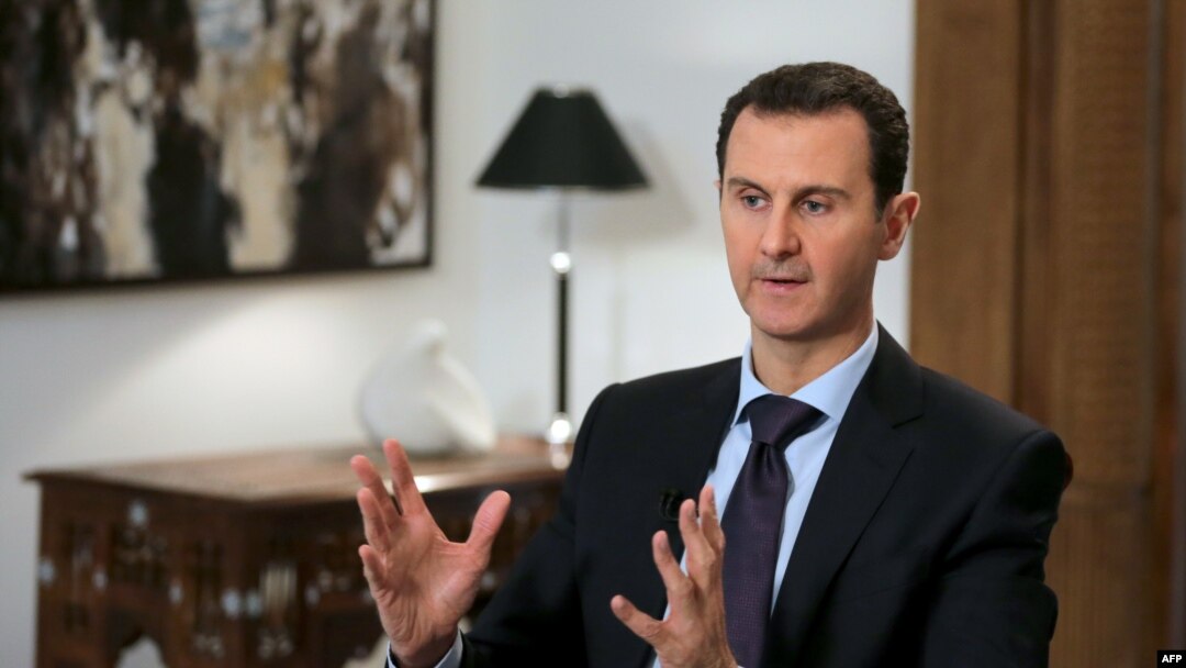 Syrian President Bashar al-Assad said all opposition groups that have taken up arms against the government are "terrorists."
