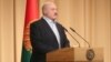 BELARUS -- Belarusian President Alyaksandr Lukashenka speaks during a meeting with officers as he visits the Belarusian Interior Ministry special forces base in Minsk, July 28, 2020