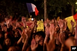اعتراضات در پاریس به حزب راست افراطی پس از اعلام نتایج مرحله اول انتخابات پارلمان فرانسه