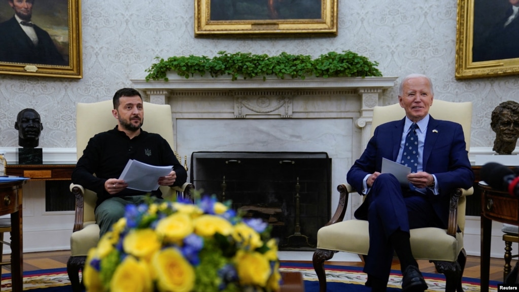 Ukrainian President Volodymyr Zelenskiy presented his "victory plan" to U.S. President Joe Biden during a visit to Washington in September.