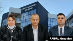 Judecătorii Curții de Apel Centru: Olga Cojocaru, Ion Bulhac (centru), Denis Băbălău