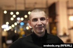 Ігар Лосік пасьля вызваленьня. Вільня, 11 верасня 2025