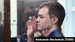 Nikita Chirtsov in a Moscow court on November 12.