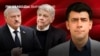 Каляж: Аляксандар Лукашэнка, Джон Коўл, Павал Вусаў (зьлева направа)