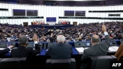 Ședința Parlamentului European din 12 martie 2025 când s-a votat inclusiv acordarea ajutorului financiar pentru Republica Moldova, Strasbourg, Franța.